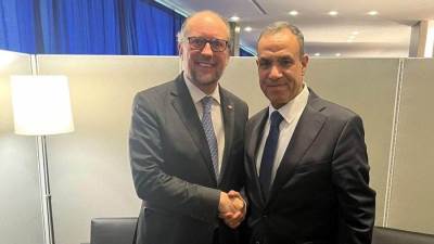 وزير الخارجية والهجرة وشئون المصريين بالخارج يلتقى مع وزير خارجية النمسا