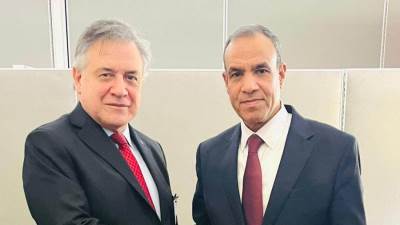 وزير الخارجية والهجرة يلتقي مع وزير خارجية أوروجواي