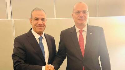 وزير الخارجية والهجرة يعقد لقاءً ثنائياً مع وزير خارجية ألبانيا على هامش فعاليات الجمعية العامة للأمم المتحدة