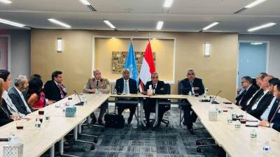 وزير الخارجية والهجرة وشئون المصريين بالخارج يلتقي بالمصريين العاملين بمقر الأمم المتحدة في نيويورك