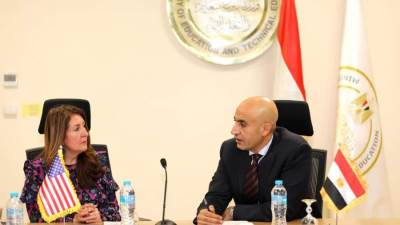وزير التعليم يستقبل السفيرة الأمريكية بالقاهرة لبحث تعزيز التعاون