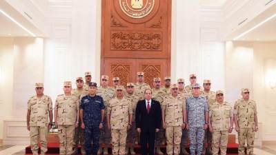 الرئيس السيسى يرأس اجتماع المجلس الأعلى للقوات المسلحة بالقيادة الاستراتيجية