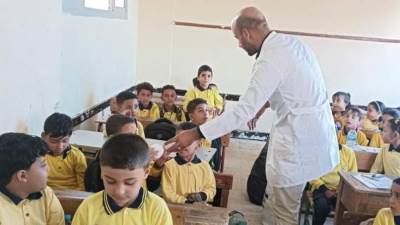 «الصحة» تطلق حملات وقائية للفحص والكشف المبكر وعلاج أمراض البلهارسيا والطفيليات المعوية لطلاب المدارس بالمناطق الريفية