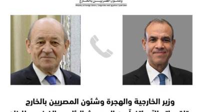 وزير الخارجية والهجرة يتلقى اتصالاً هاتفياً من المبعوث الرئاسي الفرنسي إلى لبنان