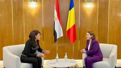وزيرة التخطيط والتعاون الدولي تعقد جلسة مباحثات مع وزيرة الخارجية الرومانية