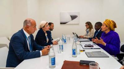 وزيرة البيئة تعقد لقاءا ثنائيا مع نائب الأمين العام للأمم المتحدة