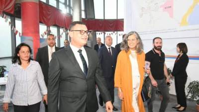 وزير الإسكان يصطحب وكيلة الأمين العام للأمم المتحدة فى جولة بمنطقة الأعمال المركزية بالعاصمة الإدارية