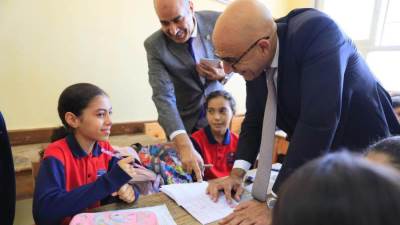 وزير التربية والتعليم ومحافظ المنوفية يواصلان جولتهما بتفقد ٥ مدارس لمتابعة انتظام العام الدراسي ٢٠٢٤ / ٢٠٢٥