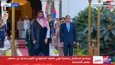 الرئيس السيسى وولى العهد السعودى يطالبان بوقف إطلاق النار بقطاع غزة ولبنان