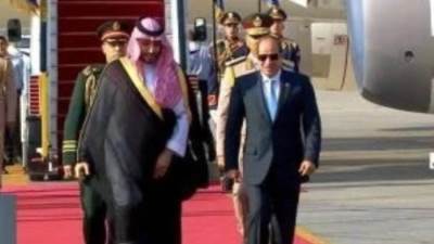 ولي العهد السعودى ينقل إلى الرئيس السيسى تحيات خادم الحرمين الشريفين