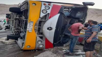 سائق أتوبيس حادث الجلالة: امسكوا نفسكم كويس هقلب الأتوبيس