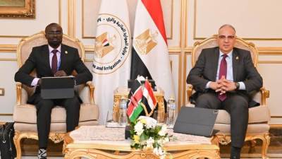 سويلم يلتقى وزير المياه والرى الكينى لبحث التعاون بين مصر وكينيا
