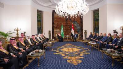 البيان المصري السعودي: توقيع محضر تشكيل مجلس التنسيق برئاسة السيسي ومحمد بن سلمان