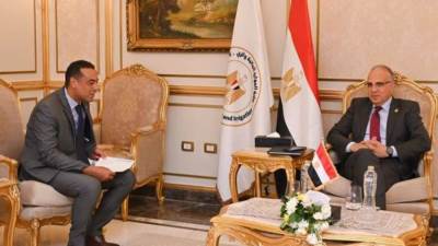 سويلم يلتقى مدير مكتب مصر فى برنامج الأمم المتحدة للمستوطنات البشرية