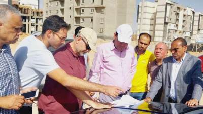 معاون وزير الإسكان يتفقد المشروعات الجارية بمنظومة مياه الشرب والصرف بمدينة بدر