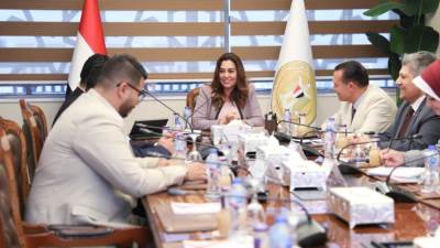وزيرة التنمية تبحث مع وفد جمعية رسالة للأعمال الخيرية مجالات التعاون بالمحافظات