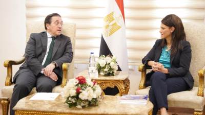 “المشاط" تلتقي وزير الخارجية الإسباني خلال زيارته لمصر لبحث تطوير العلاقات الاقتصادية