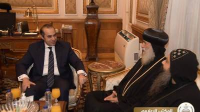 وزير الشئون النيابية والقانونية والتواصل السياسي يستقبل وفد الكنيسة الأرثوذكسية