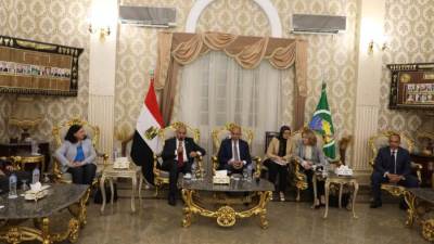 وزيرة التضامن الاجتماعي تشهد فعاليات الأعمال التأسيسية لإطلاق مشروع "تحسين الوضع الاجتماعي والاقتصادي والأمن الغذائي