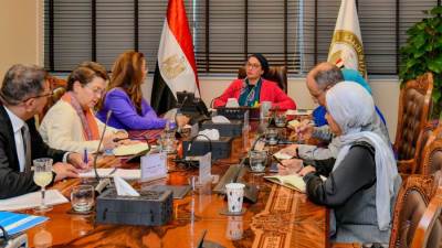 وزيرة البيئة تستقبل المديرة التنفيذية لبرنامج الأمم المتحدة المعني بالمخدرات والجريمة لتعزيز التعاون