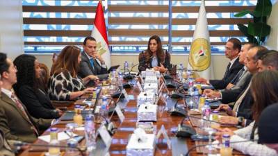 وزيرة التنمية المحلية تتابع مع المدير الإقليمي لبرنامج الأمم المتحدة للمستوطنات البشرية