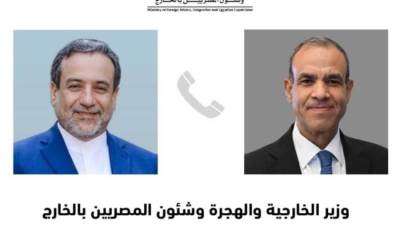 وزير الخارجية والهجرة يجرى اتصالا هاتفيا مع نظيره الايرانى