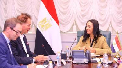 وزيرة التضامن الاجتماعي تجتمع بوفد من وزارة التعاون الاقتصادي والتنمية الألمانية والوكالة الألمانية للتعاون الدولي