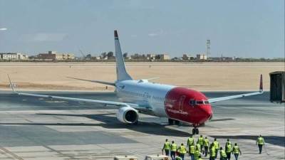 سفيرتا الدانمارك والنرويج تشاركان في الاحتفال بتدشين خط طيران جديد بين كوبنهاجن ومطار سفنكس