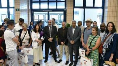 تدشين أول رحلة طيران لإحدى شركات الطيران الخاصة من مطار أسوان الدولي