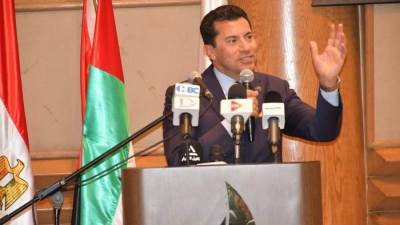 وزير الرياضة يشهد المؤتمر الصحفي للإعلان عن تفاصيل النسخة التاسعة لماراثون زايد الخيري