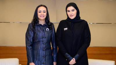 وزيرة التضامن تلتقي وزيرة التنمية الاجتماعية والأسرة في دولة قطر