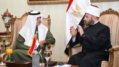 وزير الأوقاف يستقبل وزير التسامح والتعايش الإماراتي لتعزيز التعاون في نشر قيم التسامح