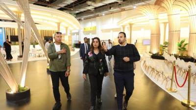 وزيرة التنمية المحلية تتابع الاستعدادات  النهائية لاستضافة مصر المنتدى الحضرى العالمى بمركز المنارة للمؤتمرات الدولية