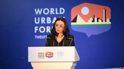 وزيرة التضامن تشارك في جلسة "التعاون المجتمعي.. تعزيز الشراكات من خلال الإجراءات المحلية"