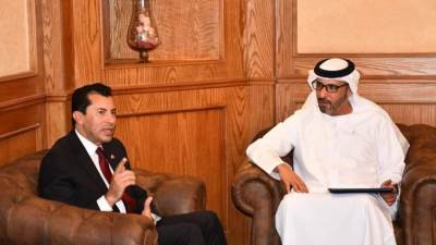 وزير الشباب والرياضة يستقبل مسؤولي مؤسسة زايد العليا لأصحاب الهمم