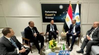 وزير البترول يستعرض مع شركة بى بى أعمال حفر بئرين لإنتاج الغاز بمشروع "ريفين"