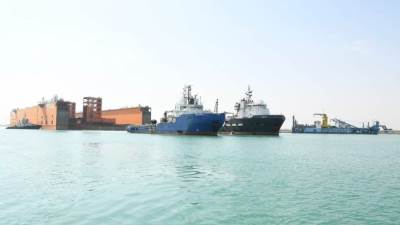 "الفريق ربيع": نجاح عبور الحوض العائم" DOURADO" في أكبر عملية عبور نوعية