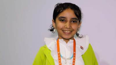 "مريم حمدي".. طفلة مصرية أصغر المشاركين بالمنتدى الحضري العالمي