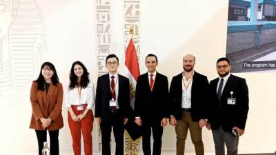 مساعد الإسكان يبحث سبل التعاون مع مسئولى المنظمة العالمية للمدن الذكية المستدامة