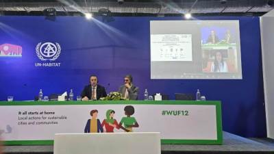 رئيس جهاز دمياط الجديدة يعرض تجربة المدينة فى حماية المنطقة الساحلية من إرتفاع منسوب سطح البحر وأثره فى التطور الحضرى