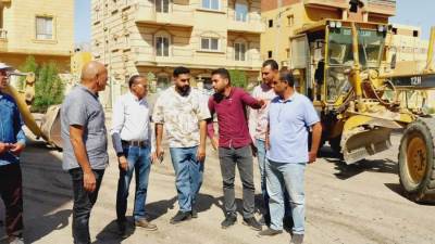 رئيسا جهازي بدر والعاشر من رمضان يتفقدان أعمال التطوير ورفع الكفاءة وتنسيق الموقع