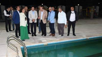 وزير الشباب والرياضة يتفقد أعمال تطوير "معسكر القرش " بالإسماعيلية 