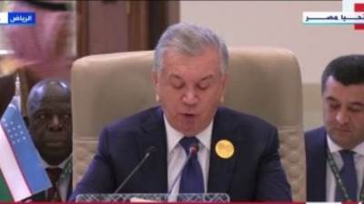 رئيس أوزبكستان: الشعب الفلسطينى له الحق الكامل فى إقامة دولته المستقلة