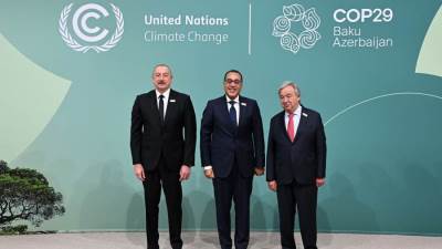 رئيس الوزراء يشارك في الجلسة الافتتاحية لقمة المناخ في "كوب 29" بأذربيجان