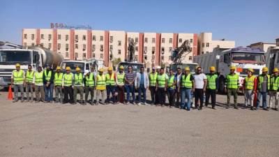 رئيس جهاز بنى سويف الجديدة يتفقد استعدادات فصل الشتاء والتعامل مع الأمطار