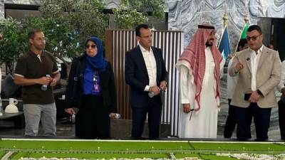 وزير الإسكان يزور مشروع الفرسان بالعاصمة السعودية الرياض الذى تنفذه الشركة الوطنية لخدمات الإسكان