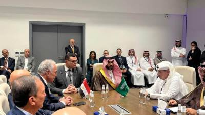 وزير الإسكان يعقد عدة اجتماعات مع ممثلى مجلس الأعمال السعودى المصرى لبحث تعزيز سبل التعاون بين البلدين