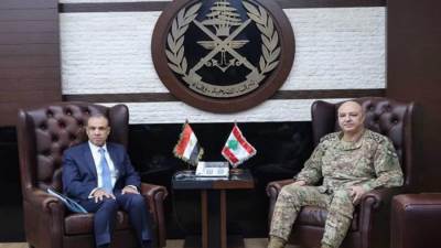 وزير الخارجية يؤكد لقائد الجيش اللبنانى دعم مصر لمؤسسات الدولة اللبنانية