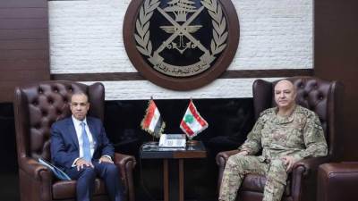 وزير الخارجية والهجرة يجتمع مع قائد الجيش اللبناني