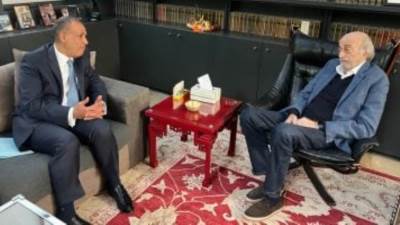 وزير الخارجية يؤكد لوليد جنبلاط أهمية انتخاب رئيس توافقى للبنان دون إملاءات